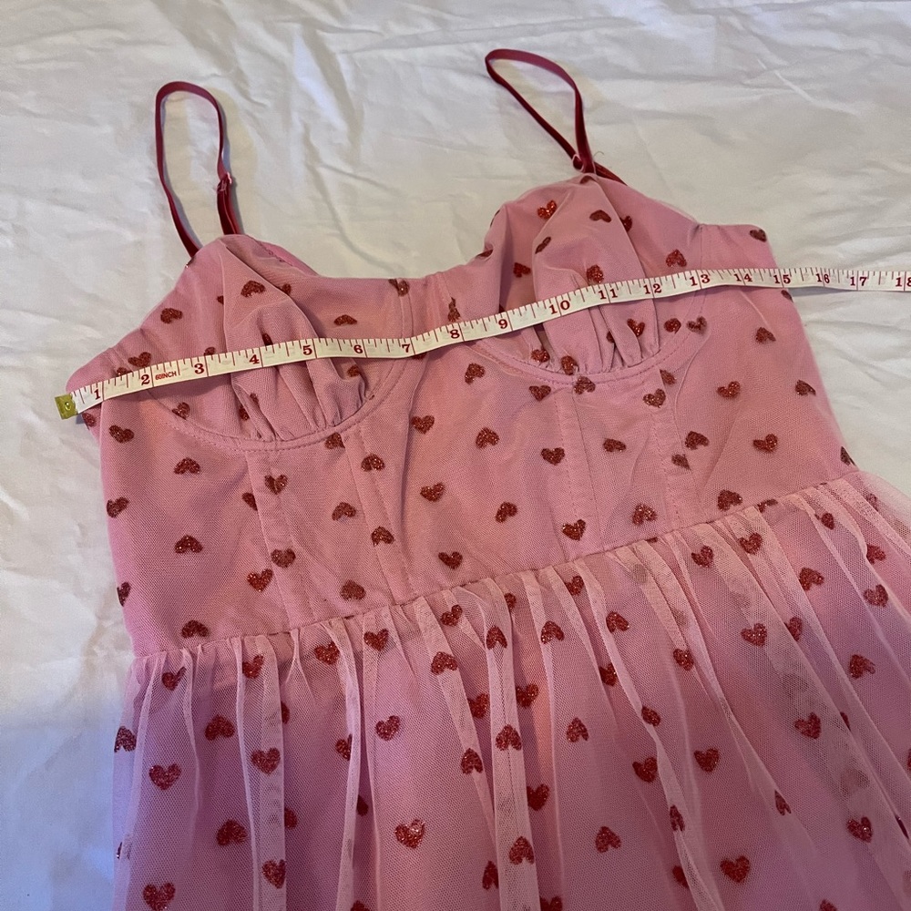 NWT Betsey Johnson Pink Heart Dress - Picture 12 of 12